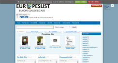 Desktop Screenshot of europeslist.com